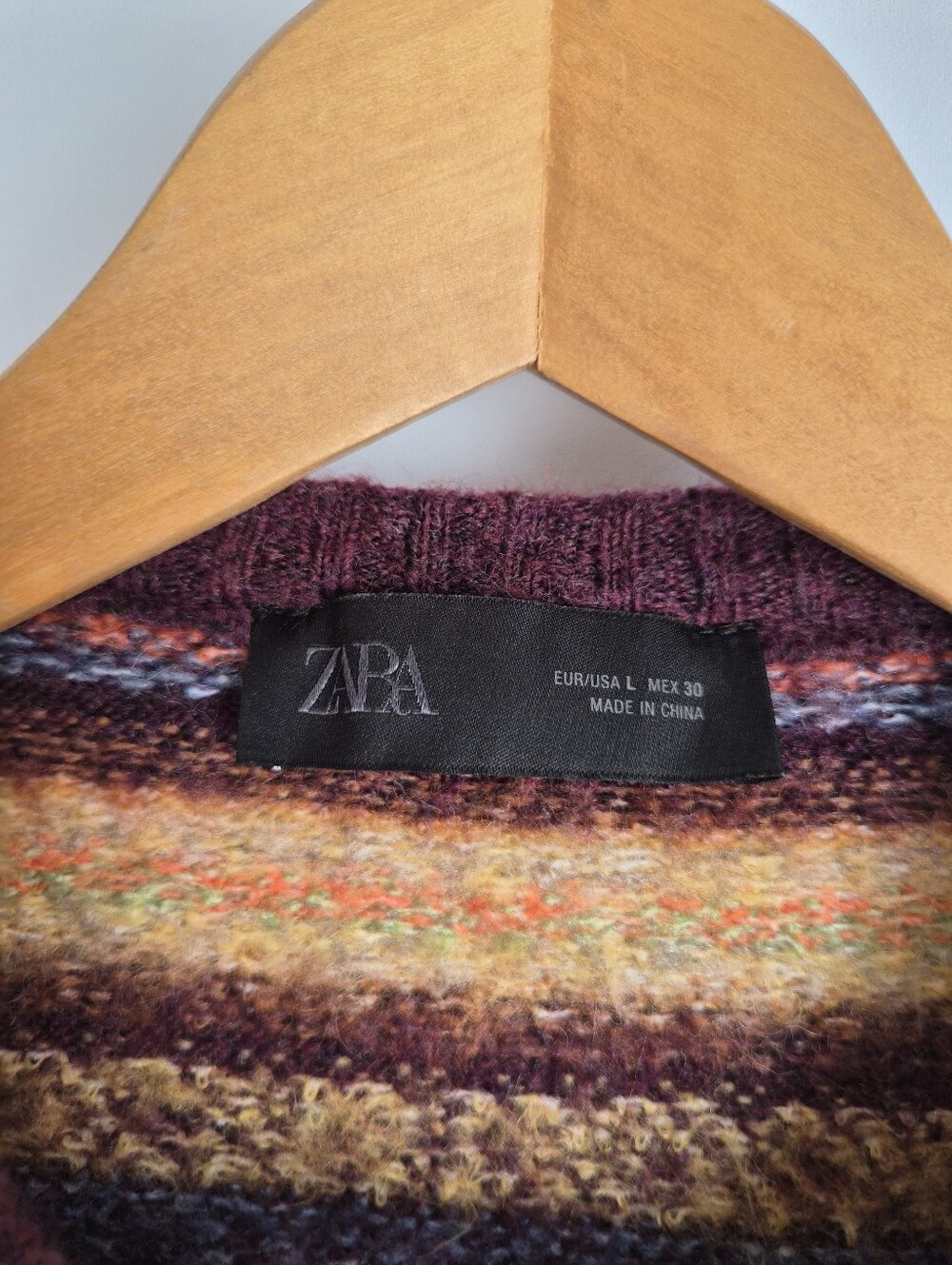 Zara Fair Isle Cropped Wool Blend Cardigan Sweater Size L Whimsigoth Boho Retro - Picture 6 of 13
